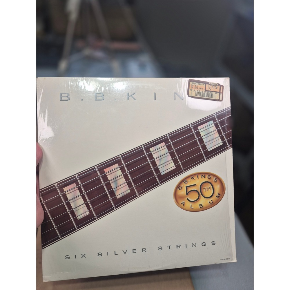 B.B. King Six Silver Strings Vinyl LP 1985 MCA-5616 Blues 50th Album In Shrink